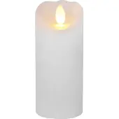 Star Trading Glow 12,5cm B/O Vahakynttilä ajastimella , valkoinen