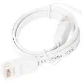 Goobay CAT 6 Flat-patch-kaapeli, U/UTP, valkoinen