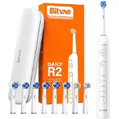 Bitvae toothbrush with tips set and travel case Bitvae R2 (white)