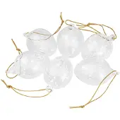 Cult Design - Pääsiäismuna 6 cm 6 kpl Kirkas/Valkoinen