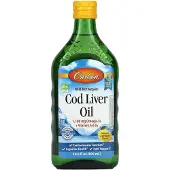 Carlson , Valtameren Koiranmakkarahiutale, Luonnollinen Sitruuna, 16,9 fl oz (500 ml)