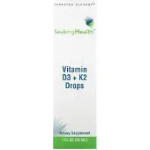 Seeking Health D-vitamiini + K2-tipat - 30 ml