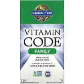 Elämän puutarha,Garden of Life Vitaminikoodi Perhe - 120 kasviskapselia