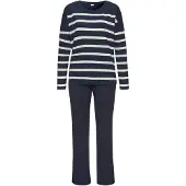 s.Oliver Pyjama marine / valkoinen