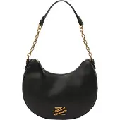 Karl Lagerfeld Autograph Olkalaukku Nahka 28 cm Musta