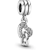 Pandora Sydämet lomittain-riipushela 791242CZ