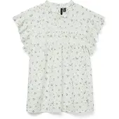 Vero Moda Vmtrine Sl Lace Top Wvn Noos - White - M