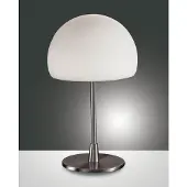 FABAS LUCE Yöpöytävalaisin Gaia big, Alumiini/harmaa/sinkki, Makuuhuone, Metalli, Moderni