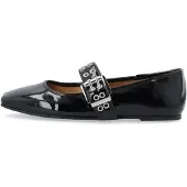 Bianco Biarose Karré Mary Jane Flat Faux Leather - Black - 36