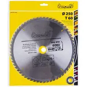 Condor Katkaisuterä puulle CON-TCT-2506; 250 mm; Z60
