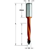 Cmt Puuporanterä ; S=8 mm; D=5 mm