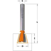 Cmt Lohenpyrstöjyrsin ; S=1/4''; D=19 mm