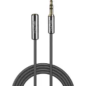 Lindy 35327, 3.5mm, Uros, 3.5mm, Naaras, 1 m, Antrasiitti