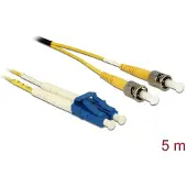 DeLOCK 84691, 5 m, OS2, 2x LC, 2x ST