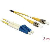 DeLOCK 84690, 3 m, OS2, 2x LC, 2x ST