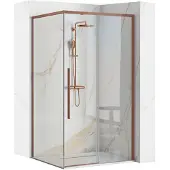 REA SOLAR Copper suihkukaappi Brush 90x90