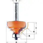 Cmt Profiilijyrsin B ; S=1/2''; D=35 mm