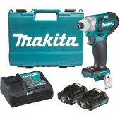 Makita Iskuruuvinväännin TD111DSAE; 12 V; 2x2,0 Ah akku