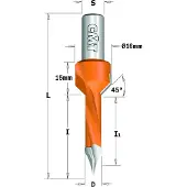Cmt Puuporanterä ; S=10x20 mm; D=10x35 mm