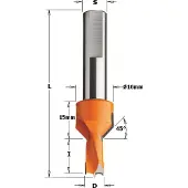 Cmt Puuporanterä ; S=10x25 mm; D=10x15 mm