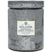 Voluspa Large Jar Candle Makassar Ebony & Peach 100h - 510 g