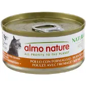 Almo nature 6x70g HFC Natural kana & juusto kissanruoka