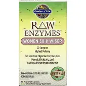 Garden of life , RAW Enzymes, Naiset 50 & Wiser, 90 Kasvissyöjä Kapseli