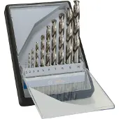 Bosch Metalliporanteräsarja HSS-G; 1-10 mm; 10 kpl.