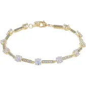 Sno of sweden Chicago Bracelet Gold/Clear Onesize
