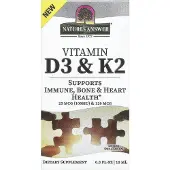 Natures Answer , vitamiini D3 & K2, 0,5 fl oz (15 ml)