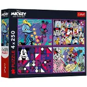 Trefl DISNEY MICKEY MOUSE Palapelisetti, 4x250 palaa