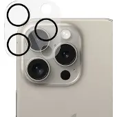 EPICO Sapphire Lens, iPhone 15 Pro / 15 Pro Max -kameran linssinsuoja