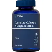 Trace Minerals Täydellinen kalsium ja magnesium 1:1 - 120 tablettia
