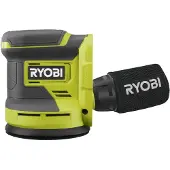 Ryobi - 18V ONE+ poikittaishiomakone - värähtely 2,4 mm - alusta Ø 125 mm - 22 000 v/ min - Toimitetaan kolmen hiomapaperin kanssa - RROS18-0