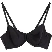 Lindex Unpadded Wire Bra - Black - 80 D