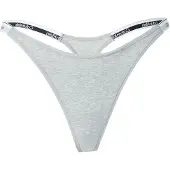 Calvin Klein Underwear Stringit harmaa / musta / valkoinen