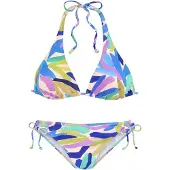 s.Oliver Bikini sininen / keltainen / vaaleanpunainen / valkoinen