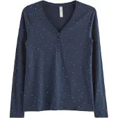 Lindex Pyjama Top - Navy - XL