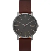 Kärkkäinen Skagen Leather Signatur rannekello