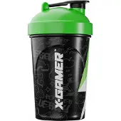 X-Gamer X-Zero Shaker 500ml - Musta &amp; Vihreä