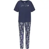 Vivance Pyjama 'Dreams' marine / katkero / valkoinen