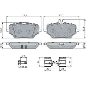 Bosch Jarrupalasarja (4kpl), levyjarru 0 986 460 154