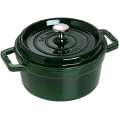 Staub Pyöreä kattila 22 cm 2,2 L, basilikanvihreä