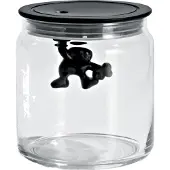 Alessi Gianni-lasipurkki kannella, 70 cl, musta
