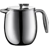 Bodum Fransk presskaffebryggare - - Columbia - Dubbelväggig - 4 koppar - 0,5 l - Rostfritt stål - Matt
