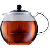 Bodum ASSAM-teekannu, lasikahvallinen, 1,0 l – musta
