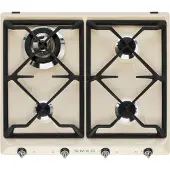 Smeg 59,5 cm Victoria Design kaasuliesi, Creme