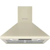 Smeg KSED65PE 60 cm Universaali seinälle asennettava liesituuletin, Creme