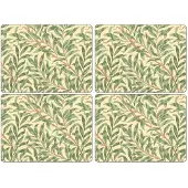 Morris & Co - Pure Pöytätabletti 30x40 cm 4 kpl Willow Bough Vihreä