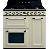 Smeg Victoria Kaasuliesi 90 cm 3 Uunilla, Creme